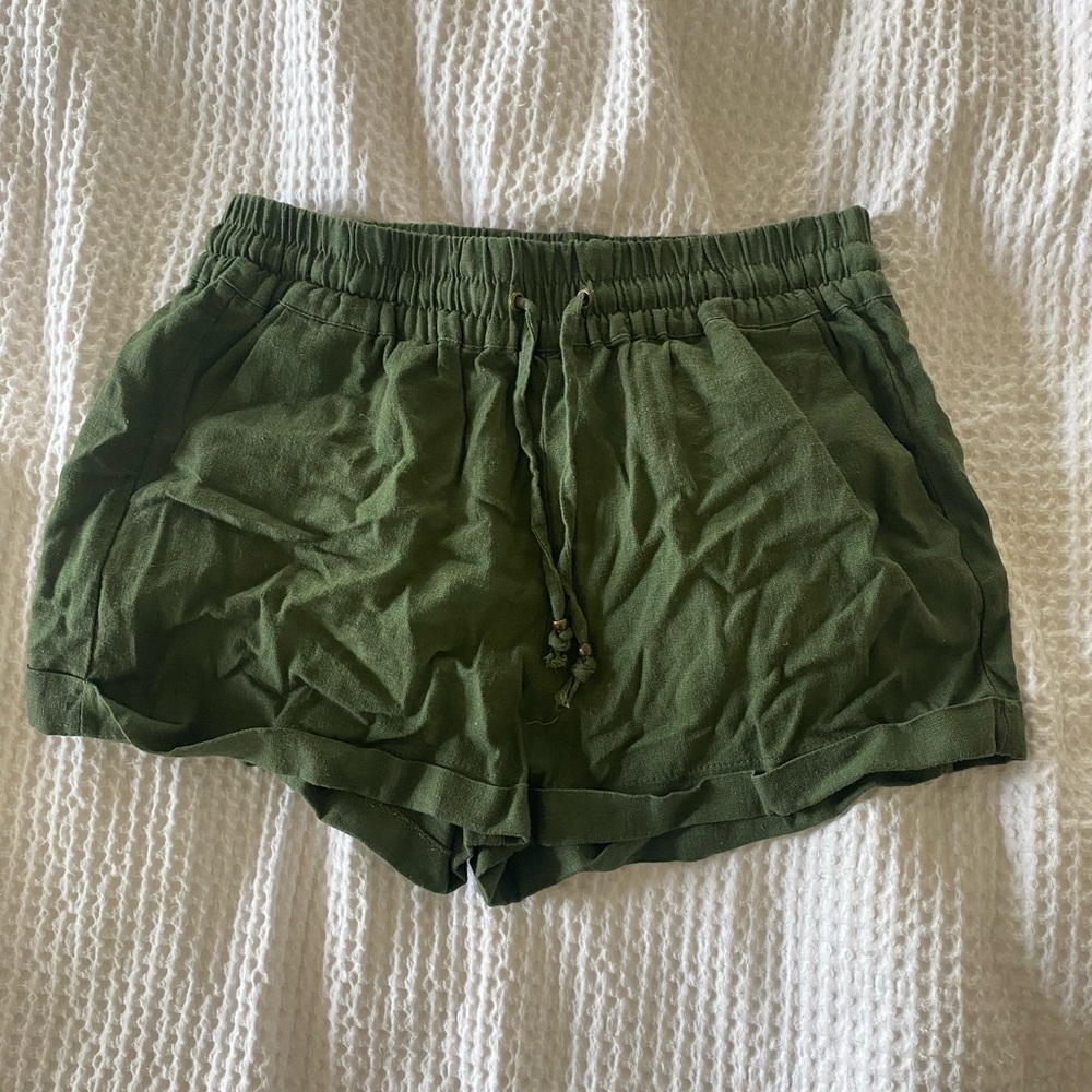 Olive Roolee Shorts - Picture 2 of 4